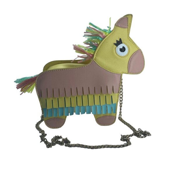 B. Rosy Handbags - B. Rosy Piñata Horse Crossbody Bag Purse Kid Pastel Rainbow Fun Party 8.5"x9"x3"